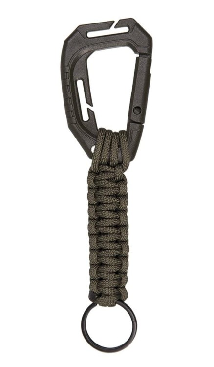 Keyholder olive brelok z karabińczykiem i paracordem Mil-Tec-221394