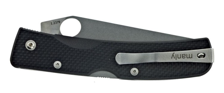 Nóż Peak Black HRC 59/61 Manly One Hand D2-221465