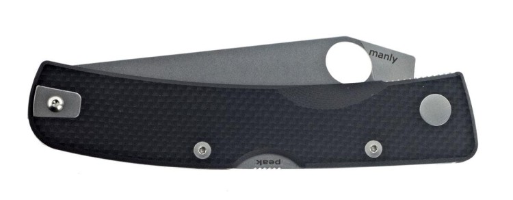 Nóż Peak Black HRC 59/61 Manly One Hand D2-221466