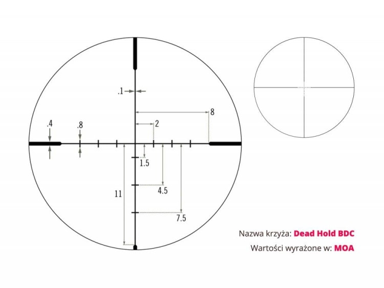 Luneta Vortex Crossfire II 4-12x44 1'' BDC MOA celownicza-221640