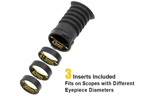 Guma na lunetę myśliwską Leapers SCP-ES403 świńskie ucho 36-43 mm-221776