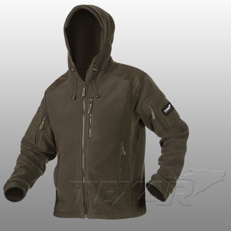 Polar militarny Husky Texar zielona bluza polarowa olive-221792