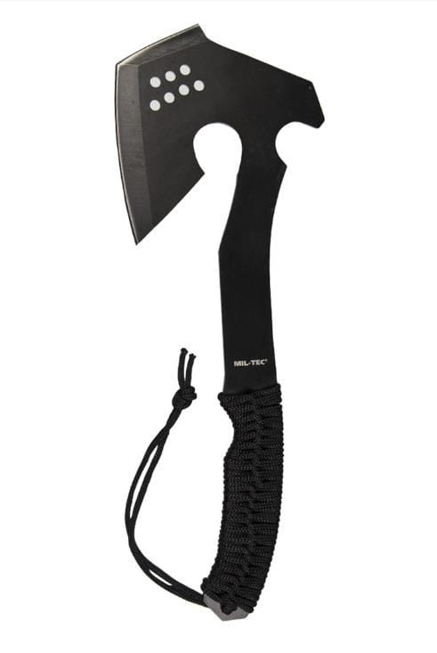 Toporek stalowy z paracordem survivalowy, czarny Mil-Tec-221895