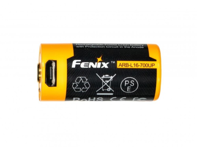 Akumulator Fenix USB ARB-L16UP (16340 RCR123 700 mAh 3,7 V)-222830