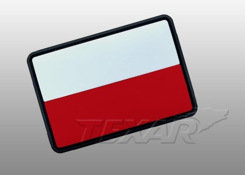 Emblemat na ramię Flaga PL PVC na rzep Texar-223000