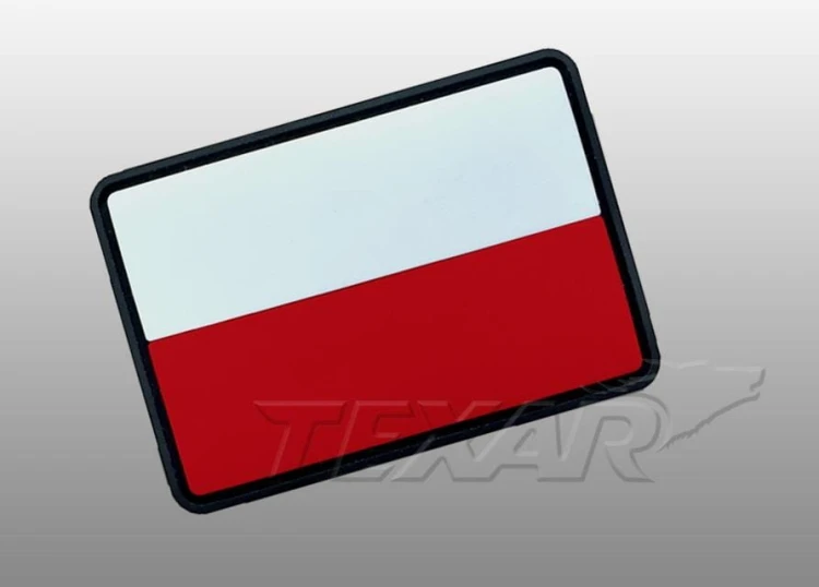 Emblemat na ramię Flaga PL PVC na rzep Texar-223000