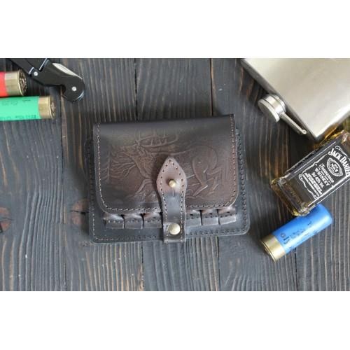 Ładownica myśliwska na amunicje kulową skórzana retro-223803