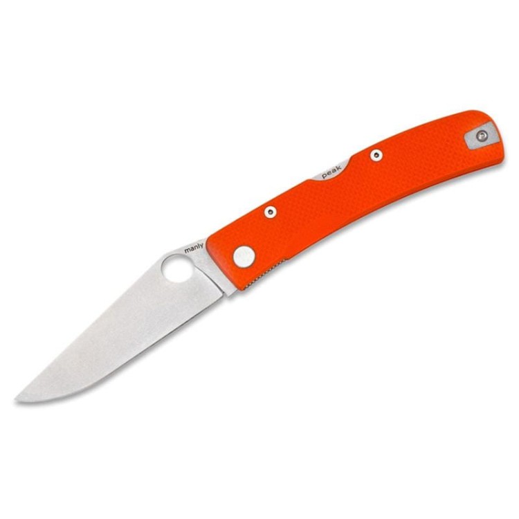 Nóż Peak Orange Manly One Hand D2 59-61 HRC-224546