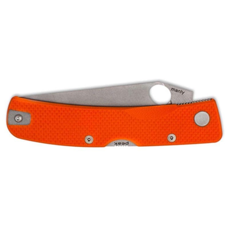 Nóż Peak Orange Manly One Hand D2 59-61 HRC-224547