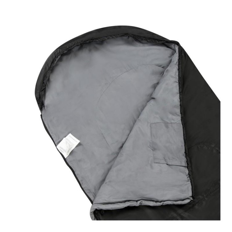 Śpiwór koperta z kapturem Cougar 350 czarny Campus L-225124