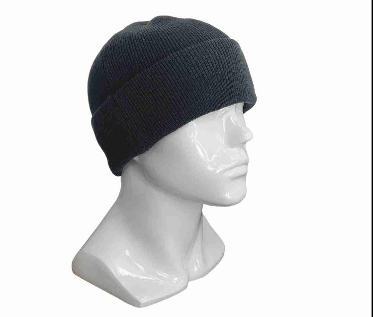 Czapka dokerka Texar czarna akryl-225494