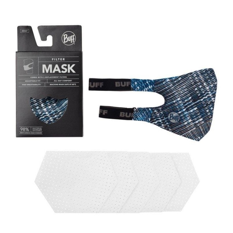 Maseczka antybakteryjna Buff Keren Bluebay z wyjmowanym filtrem-225663