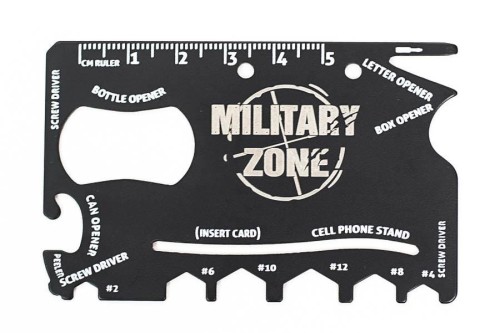 Karta multitool MILITARY ZONE - Twoje Multinarzędzie do portfela-225756