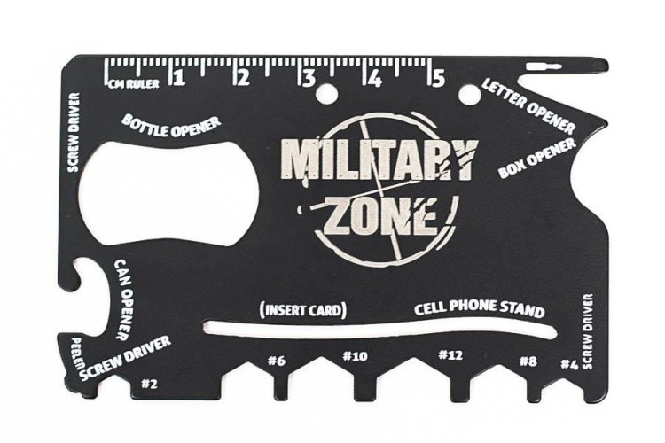 Karta multitool MILITARY ZONE - Twoje Multinarzędzie do portfela-225756