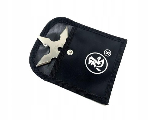 Rzutka Shuriken 5-ramienna gwiazda Ninja srebrna-225765