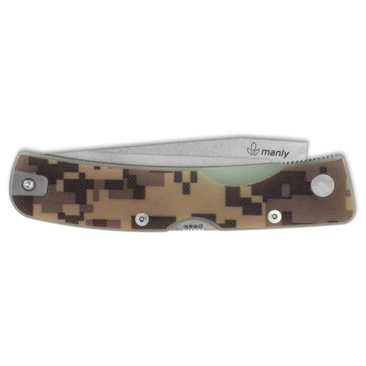 Nóż Peak Desertl Camo Manly Two Hand CPM S90V 59-61 HRC-226104