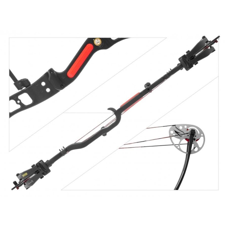 Łuk bloczkowy Ek Exterminator 15-70 lb 30" czarny-226501