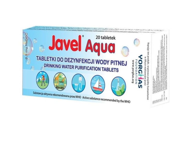 Tabletki do odkażania wody Javel Aqua zestaw-226776