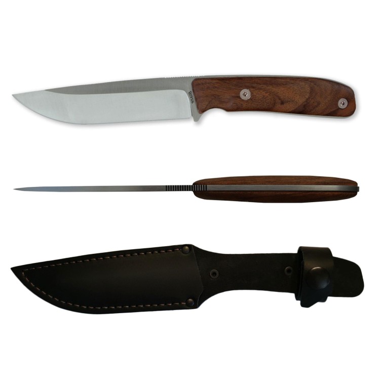 Nóż Manly Blaze D2 Walnut orzech, kabura skóra 02ML012 HRC 59/61-226933