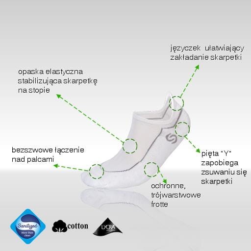 Skarpety stopki Mini Sport DEODORANT czarny-227191