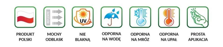 Odblaskowa biała naklejka NIE MAM CZASU JADĘ DO LASU-227408