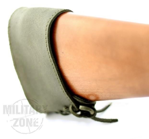 Trepstopka skórzana Cezar TS1 - 14 cm oliwkowa z gąbką-126448