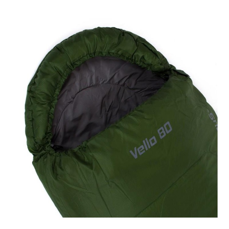 Śpiwór Vello 80 mumia z kapturem zielony Campus L-225146