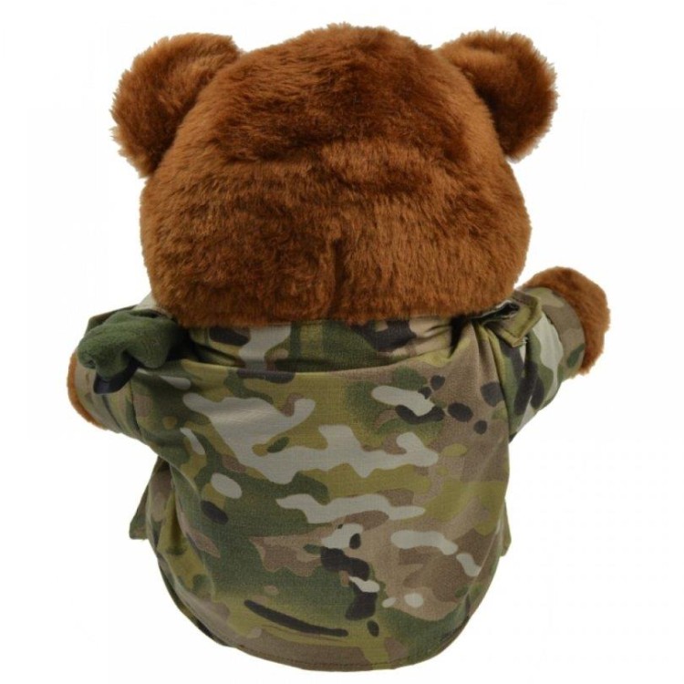 Duży miś w mundurze multicamo - maskotka wojskowa-218360