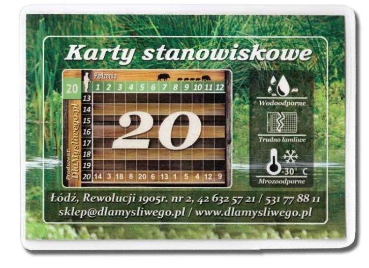 Karty stanowiskowe Byk 20 myśliwych polowanie zbiorowe-218470