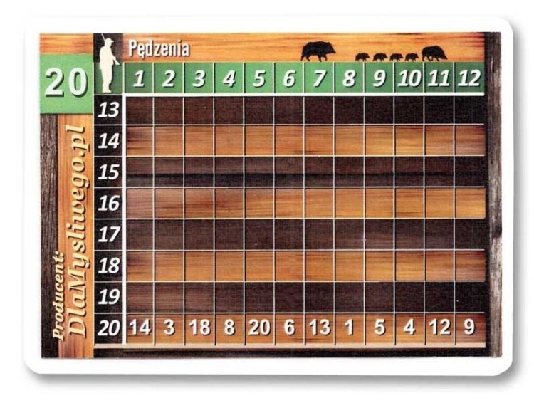 Karty stanowiskowe Byk 20 myśliwych polowanie zbiorowe-218476