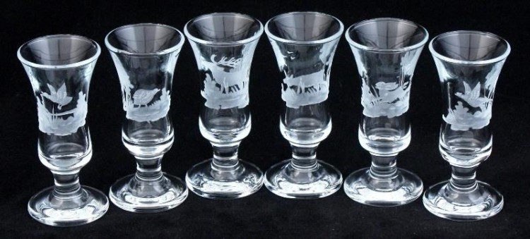 Kieliszki do likieru Jager 30 ml 6 szt prezent dla myśliwego-221891