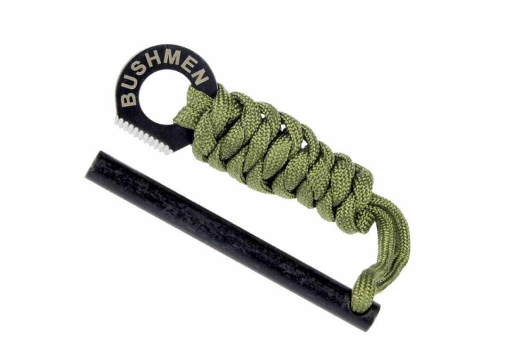 Krzesiwo rebel z iskrownikiem Bushmen zielone-222437