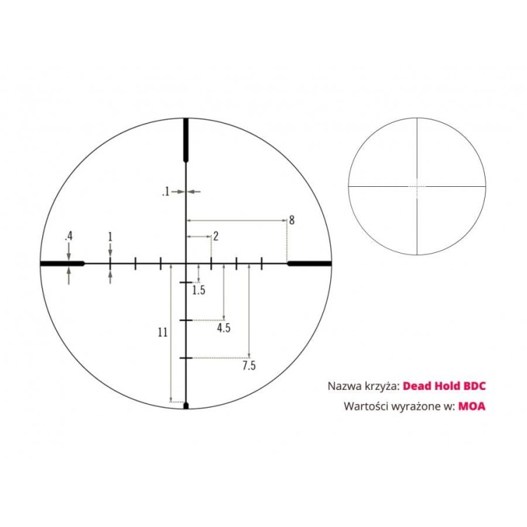 Luneta celownicza Vortex Crossfire II 6-24x50 30mm AO BDC-227801