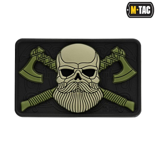 M-Tac naszywka Bearded Skull 3D PVC olive emblemat-228918