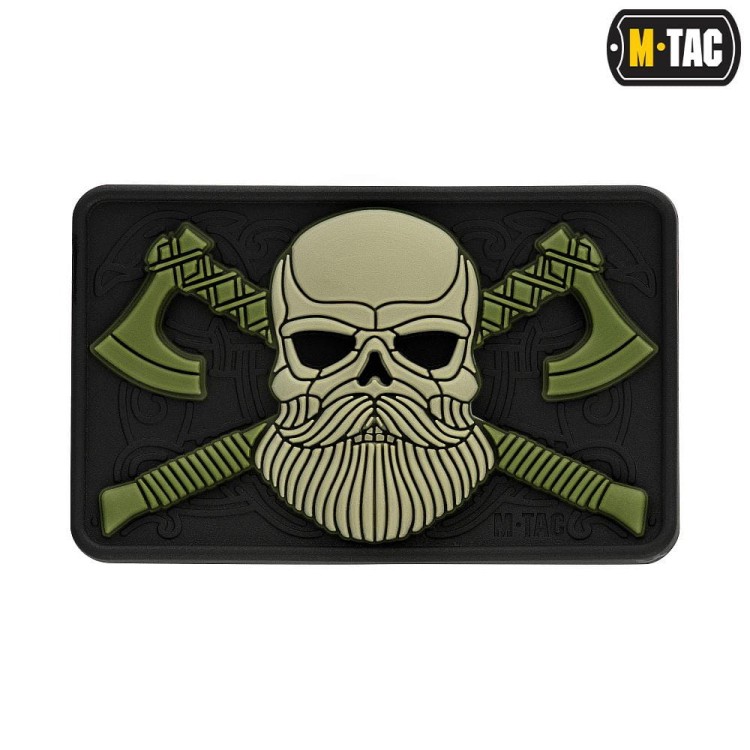 M-Tac naszywka Bearded Skull 3D PVC olive emblemat-228918