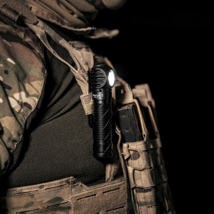 Latarka czołowa i kątowa Olight Perun 2 Cool White Kit z opaską - 2500 lm-229052