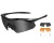 Okulary taktyczne Wiley X Vapor Comm 2.5 Set 3in1 - Matte Black 3552-229138
