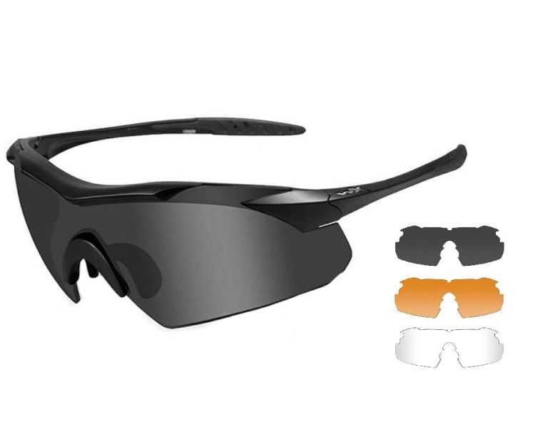 Okulary taktyczne Wiley X Vapor Comm 2.5 Set 3in1 - Matte Black 3552-229138