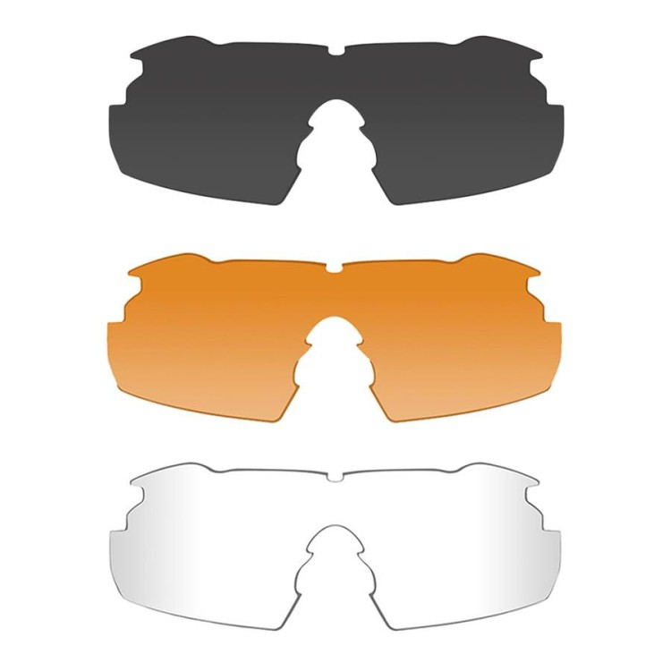 Okulary taktyczne Wiley X Vapor Comm 2.5 Set 3in1 - Matte Black 3552-229141