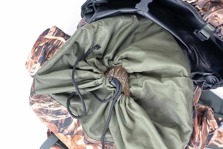 Duży plecak myśliwski Grzępa wzór leśny real tree, trzciny Bistana-229665