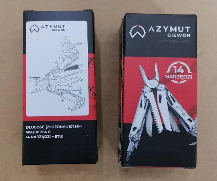 Multitool AZYMUT Giewon, 14 narzędzi + kabura do pasa H2038-229805