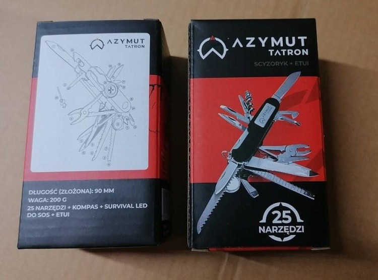 Scyzoryk AZYMUT Tatron, 25 narzędzi + kabura-229864