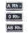 Naszywka z grupą krwi czarnan 5x2 cm, wyprzedaż : 0 Rh -, A RH-, AB Rh--230136