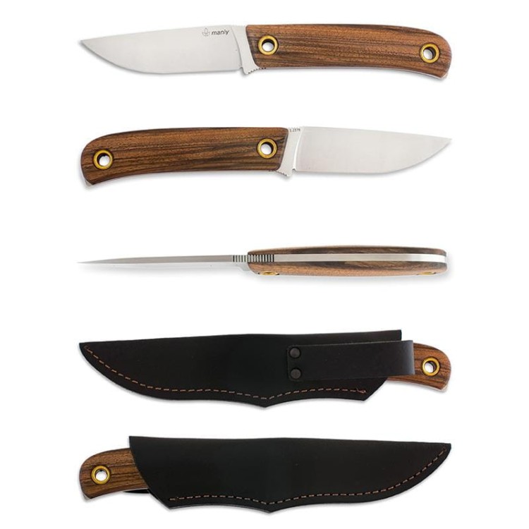Nóż Manly Patriot D2 walnut HRC 59/61-230612