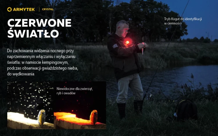 Latarka Armytek Crystal 150 lm USB Grey wielofunkcyjna, czołowa-230722