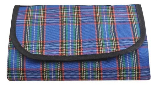 Wodoodporny koc biwakowy, mata turystyczna 145x180 niebieska-230739