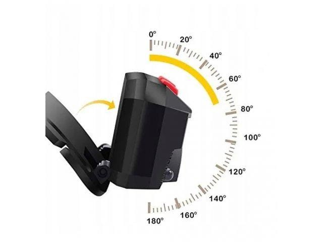 Latarka czołowa ładowalna, sensor ruchu, czerwony LED USB-230832