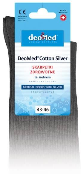 Skarpetki bezuciskowe DEOMED COTTON SILVER czarne-230951