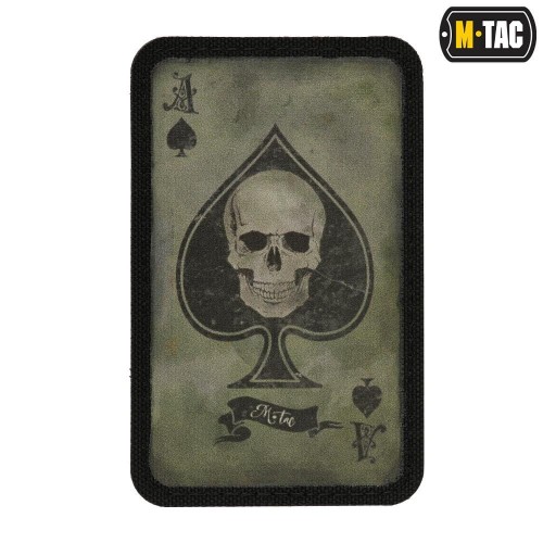 M-Tac naszywka Ace of Spades green Cordura rzep-231058