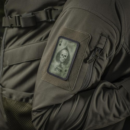 M-Tac naszywka Ace of Spades green Cordura rzep-231059